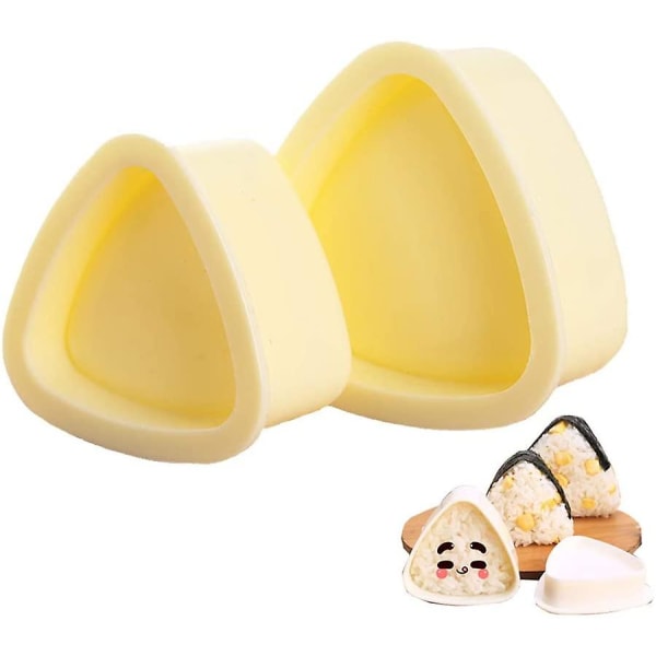 Onigiri-muotti kolmio, 2 kpl riisipallo-muottia, kolmio sushi-muotti