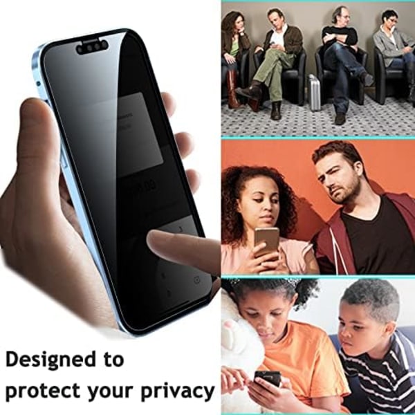 Privacy dubbel magnetiskt fodral iphone 13 röd röd red