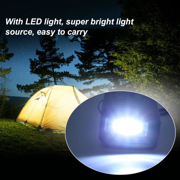 AM/FM/SW1/SW2 Handvev & Solcellsradio, Batteridriven Radio med LED-ficklampa, Solcellsradio