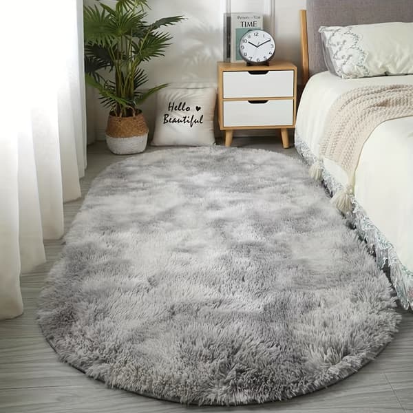Oval tæppe egnet til soveværelse, stue - Blød luv moderne ///// - Håndvask tæppe, kompakt måtte til små rum Solid Color - Camel 60*160cm