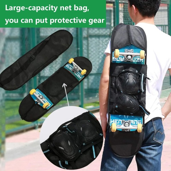 Skateboard Bag Vanntett, Longboard Bag, Skateboard Bag, Oxford Skateboard Ryggsekk Skateboard Oppbevaringsryggsekk opptil 31\" (80cm)