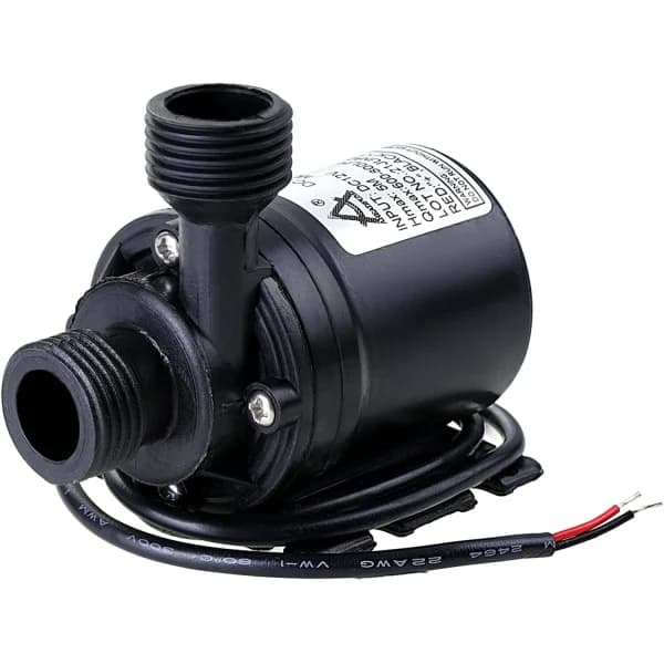 NA/Cirkulationspumpe DC 12V 800L/H 5M Vandcirkulationssystem Sort 1 stk