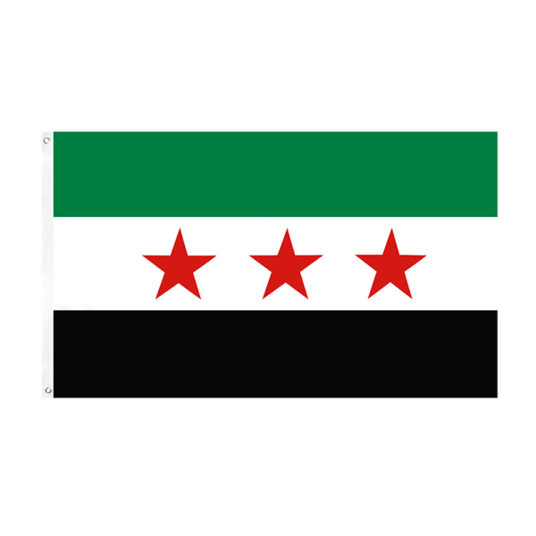 90*150cm/3FT*5Ft/59*35IN Syria Flagg Syria Flagg Med Messingløkker Og Dobbelt Sydd Kanter