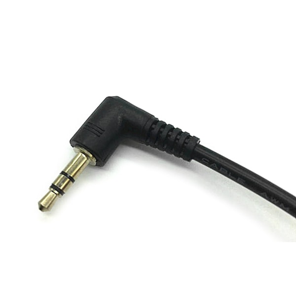 3,5 mm uros-uros stereokaiutinjohto 90 asteen kulmassa 3 napainen Sopii auton kuulokkeille Ylimääräinen johto Johdon muuntaja MP3/MP4