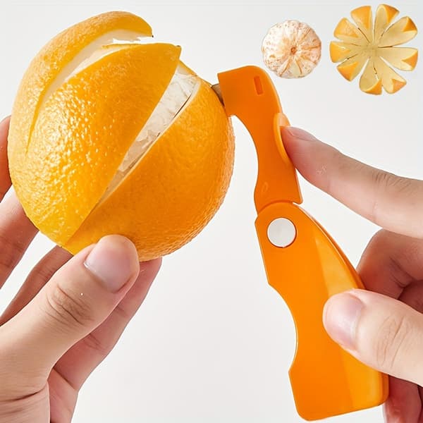 Appelsinskreller med sammenleggbart håndtak, sitron- og grapefruktskreller i plast, enkel
