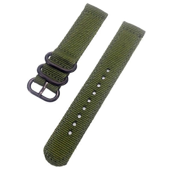 Armband för Suunto 9/9 Baro/7/D5 Klocka 24mm Nylonarmband Smart Klockarmband med Runt Spänne_xx Army Green
