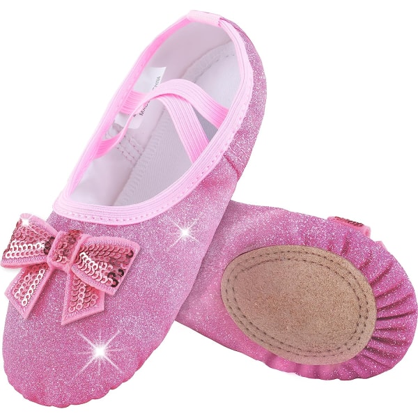 Balletsko til piger Cross Strap Dance Shoes Pink Pink 28