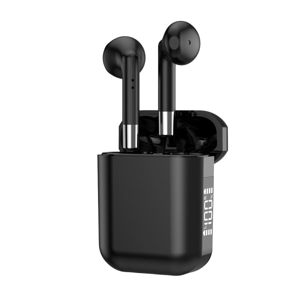 USB-C snabbladdning trådlösa sporthörlurar, Stereo Trådlösa hörlurar med mikrofon för iOS Android Smartphone PC, IPX5 Vattentät