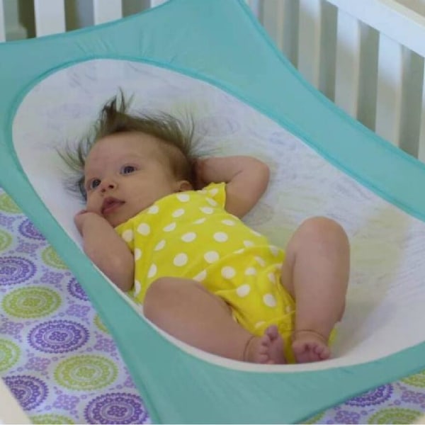 Nyfödd baby hängmatta Löstagbar bärbar hopfällbar baby Flerfärgad