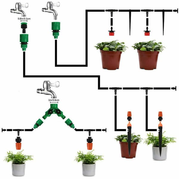 Drip irrigation kit, drip irrigation system 30m automatic drip irrigation kit for garden irrigation