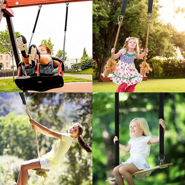 Tree Swing Hanging Straps, Portable Tree Swing Hanging Kit Holds up to 2200lbs, 1.5m Long Straps