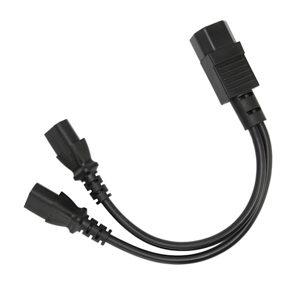 IEC320 C14 till 2 x C13 Hona Y-formad Strömkabel 1 in 2 ut 2500W 10A 250V Förlängningskabel för LCD-skärmar 0.2