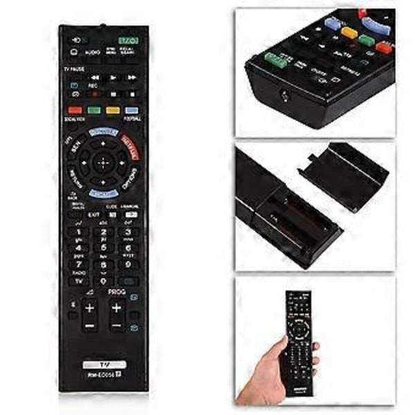 Svart fjernkontroll erstatning for Sony RM-ED058 TV