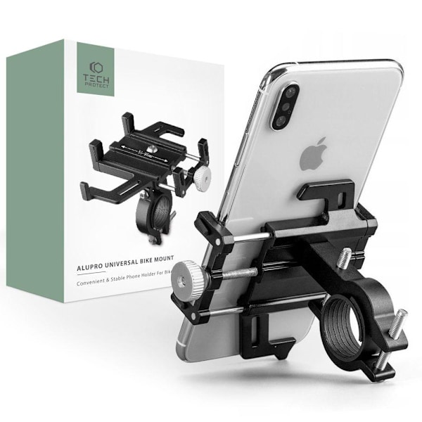 Tech-Protect Pyörän Puhelinteline Alupro Universal Musta