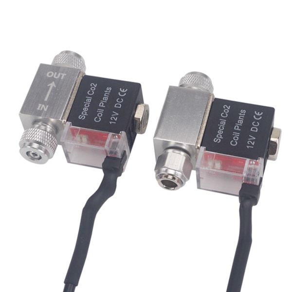 AC100-240V Enkel/Dobbel Hode Akvarium CO2 Solenoidventiler Regulator Lav Temperatur Fisk Tank Elektriske Solenoidventiler EU Plugg EU plug Double