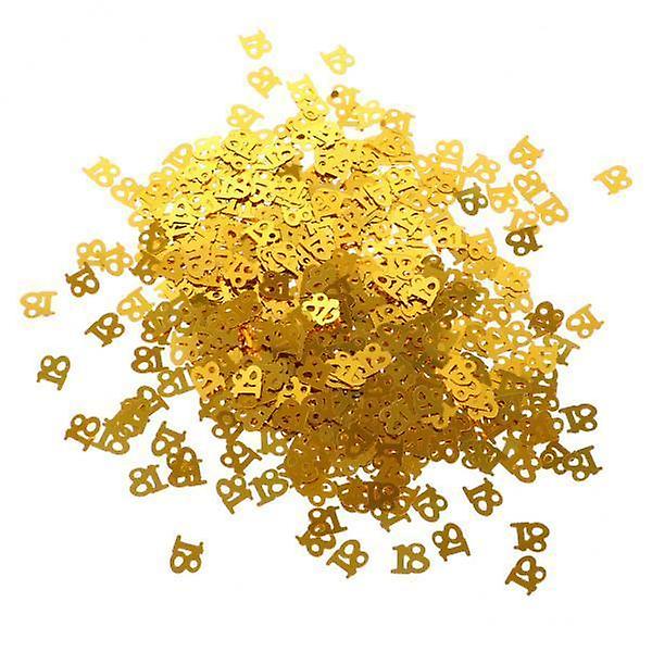 3xtable Confetti Age Bursdagsfest Bryllupsdagsbord Confetti Gold 18