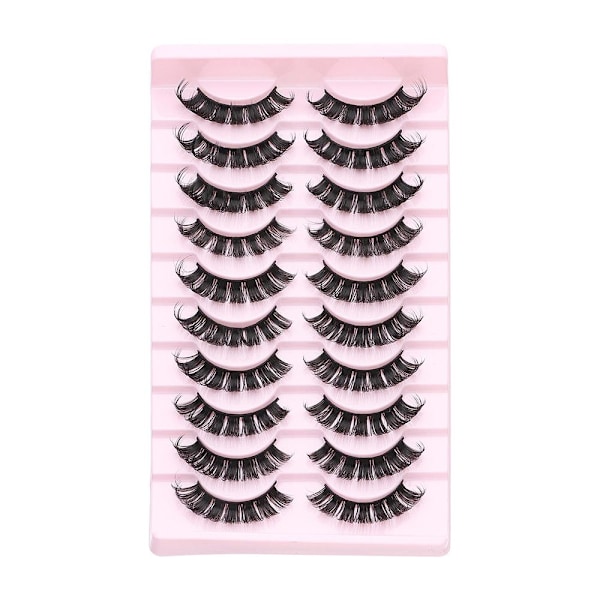 10 paria 3D Mink DD Curl Venäläisiä tekoripsiä TK04