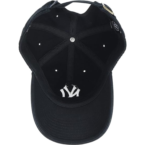 47 New York Yankees genomskinlig justerbar cap (svart broderad