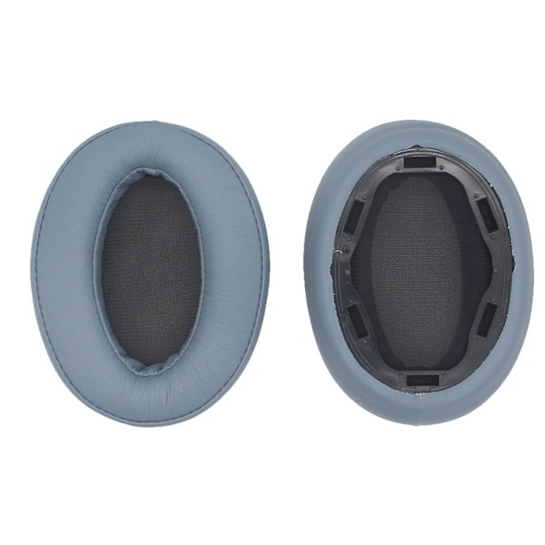 Läder Öronkuddar för Sony WH-H910N Hörlurar med Plastspänne Blue