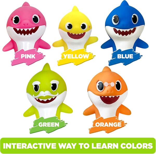 Baby Shark fingerdockor, 5-pack, 1:a generationen