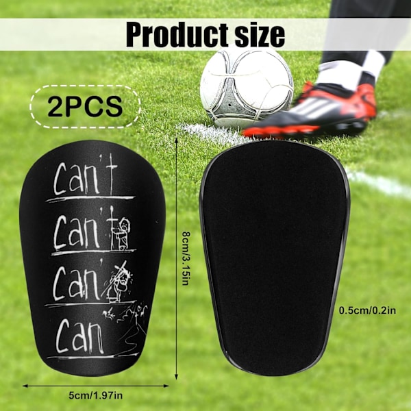 Par Mini Fotboll Benskydd, Extra Små Fotboll Benskydd Skyddande Benskyddsutrustning (8x5cm)_xx