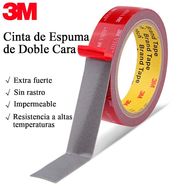 3M VHB ekstra stærk dobbeltsidet tape, sømfri, vandtæt