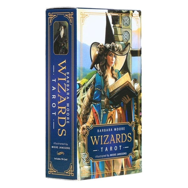 Tukkumyyjät Tarot Barbara Moore Wizards Englanninkielinen painos Vapaa-ajan klassinen pöytäkorttipeli juhliin