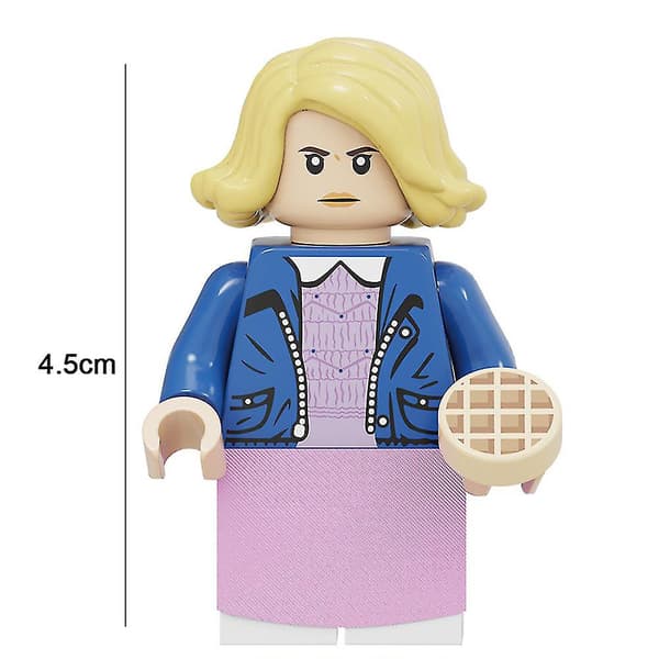 （AZC）8 st/set Mini Stranger Things Monterade Leksaksbyggklossar Humanoida Figurer
