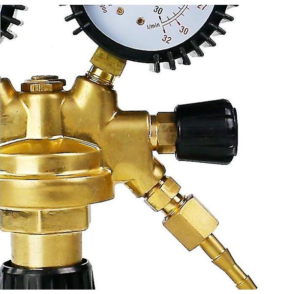 Universell Argon Co2 tryckreducer Gas svetsregulator med dubbel yta mässingsmätare Mig / Mag svetsning för alla standardgaser Argon / Co2 / Ine