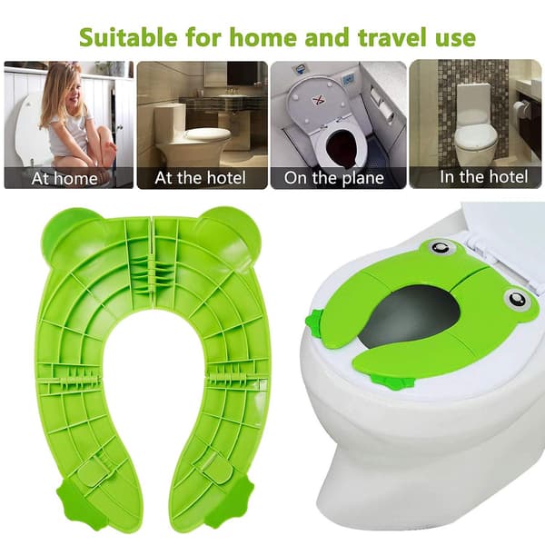 Børnetoiletsæde, sammenklappelig toilettrainer til rejser