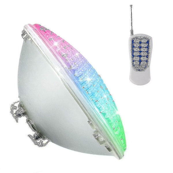 Led poolbelysning, 18w Par56 Rgb pool lys. Undervands spotlight med fjernbetjening poolbelysning, 12v AC/DC Ip68 vandtæt pool lampe Fe
