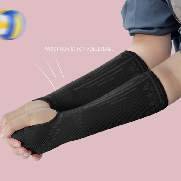 Volleybollärmar Sport handledsband SVART L svart black L