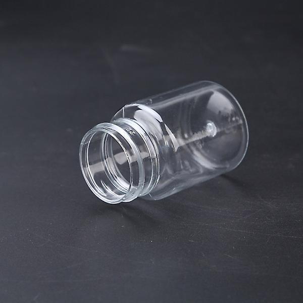 10 kpl 50 ml läpinäkyviä muovipulloja Uudelleentäytettävä tyhjä kansi kannella Purkit Laatikot Purkit (M)