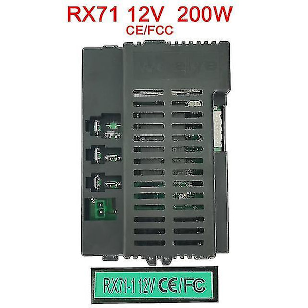 Elektrisk lekebil for barn med Bluetooth-fjernkontroll, Kontroller med myk start-funksjon 2.4g Bluetooth-sender RX71 12V 200W