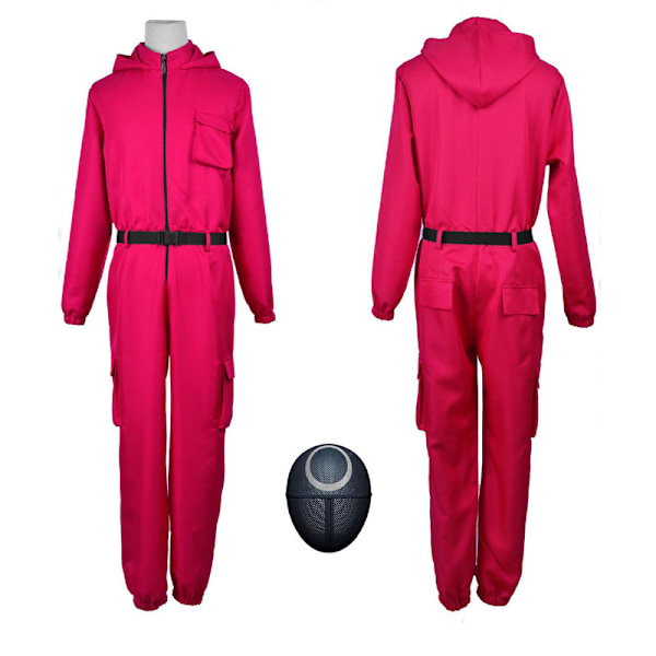 Squid Game Vuxen Triangel Vakt Jumpsuit M