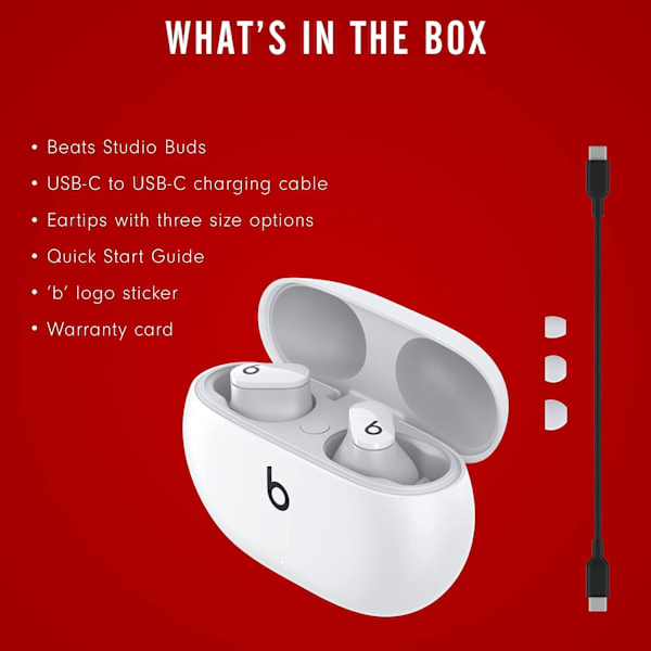 Studio Buds Helt Trådløse Støjreducerende Øretelefoner - Sort (Renoveret) White
