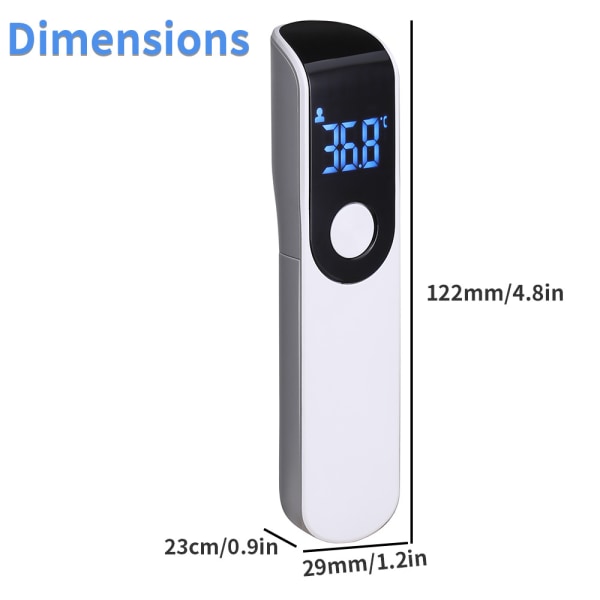 Mini pannetermometer Håndholdt infrarød termometer