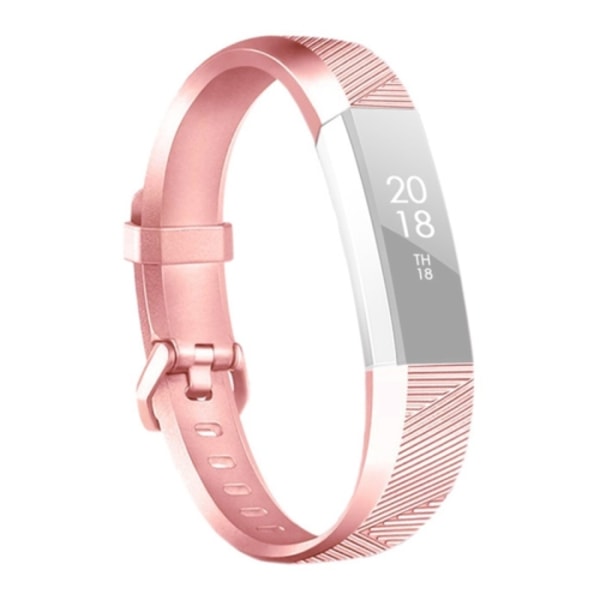 Til Fitbit Alta / Alta HR ur i metal med ur Rose Gold