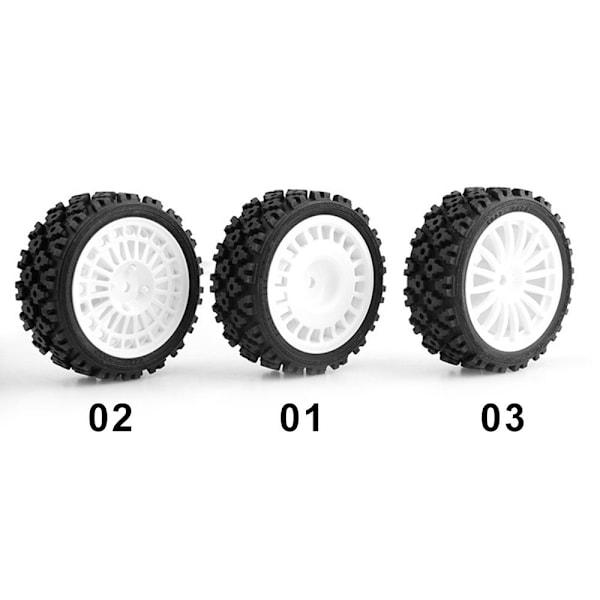 4 stk. RC bil hjuldæk til Tamiya TT01/TT02/XV-01 3