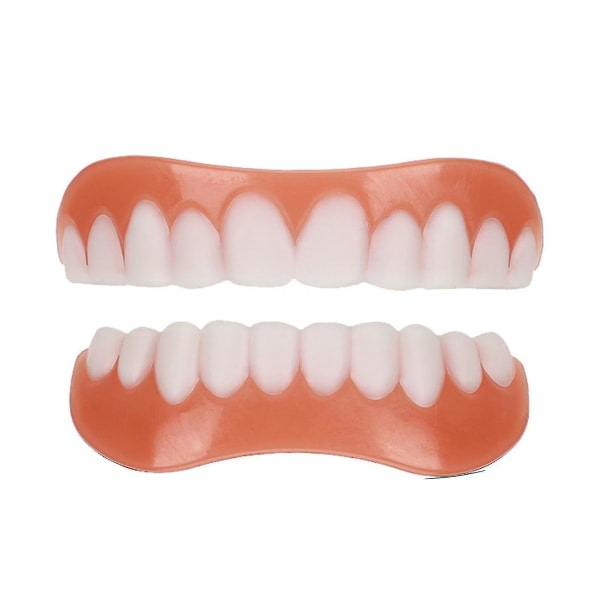 Falske proteser Tænder til over- og underkæbe, beskyt dine tænder og genvind et selvsikkert smil Jb51-3 Overkæbe