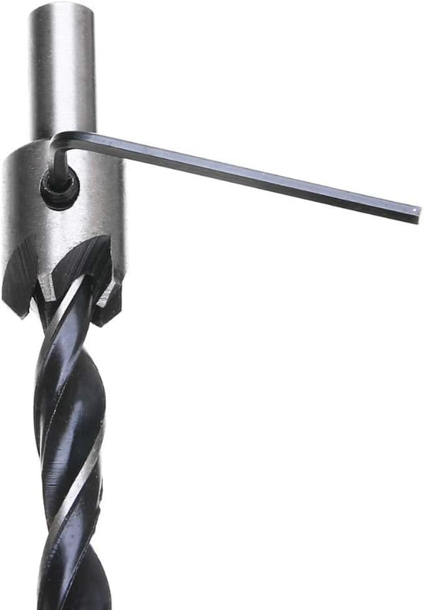 8 stk HSS 5-kutter trebearbeidingskjernedriller Trebearbeiding avgradingsfreser 3-10mm