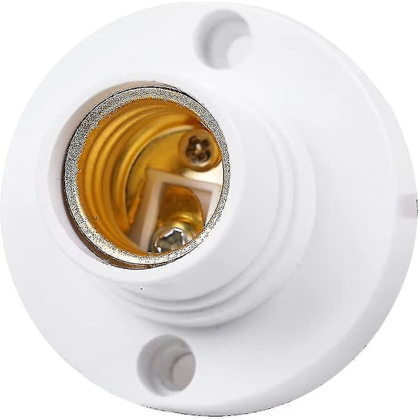5 stk. E14 lampeholder, E14 Edison skruepæreholder, plast loftslampe fatning Crday gave