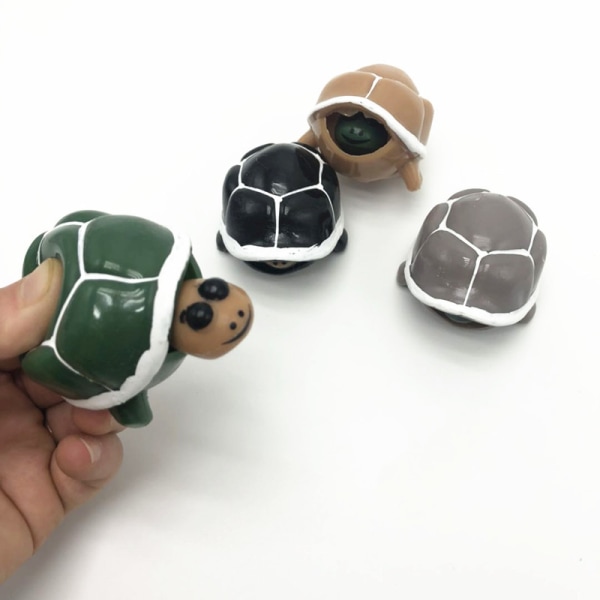 2 st Dra upp leksaker Söta sköldpaddor Kläm Djursköldpadda Sensorisk stress relief