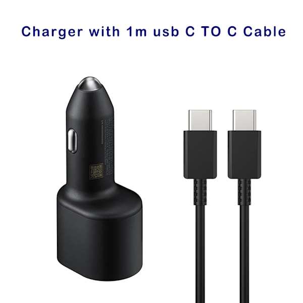 60W Samsung Super Fast -aut lataus PD USB Type-C -portti Auto Cargador 45W Galaxy S24 S23+ S22 5g S21 Note 20 10 Z Flip3 A52