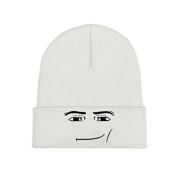 Roblox Ansigtsstrikkede Strikkede Hue Hatte Skullies Beanies Cap Bløde Hætte Hatte Vinter Varme [DB] 3