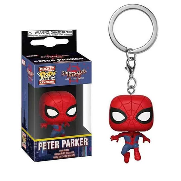 Spider-Man med kappe PVC nøglering vedhæng, samlefigur til fans og taskepynt Cloak