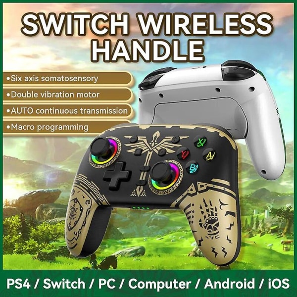 Switch Gamepad för Nintendo Switch Trådlös spelkontroll Datorspelskontroll Dual Motor Vibration