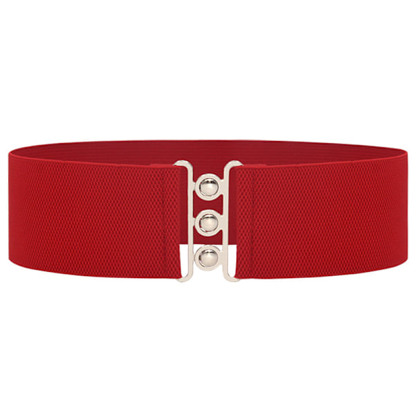 5 cm brett elastiskt bälte Stretchigt bälte bred midja Vintage Stretch_xx Red