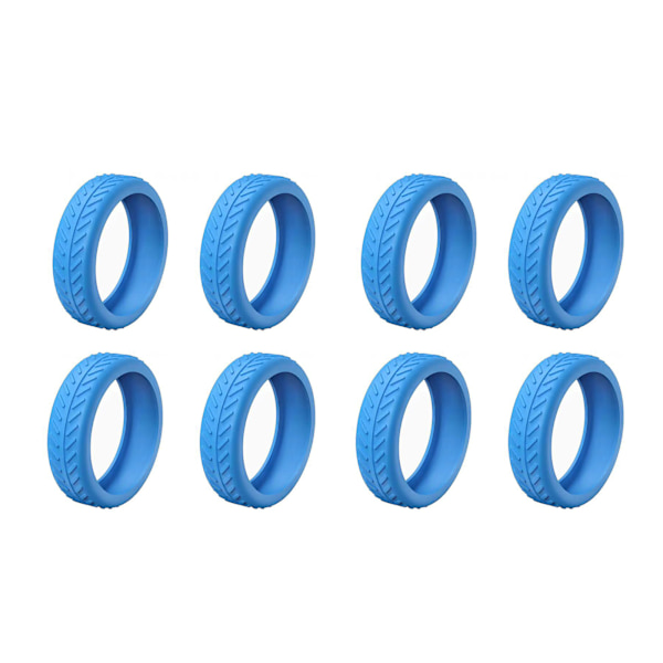 1/4/8 st bagagehjulskydd dämpande brusreducerande skydd för de flesta 8 spinnerhjul blå Blue 8pcs