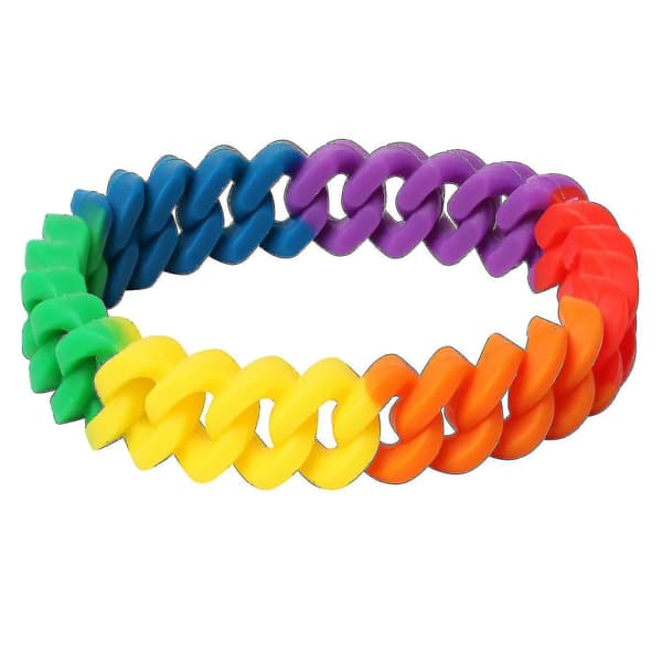 Trixes Regnbueflettet Armbånd{AZC}